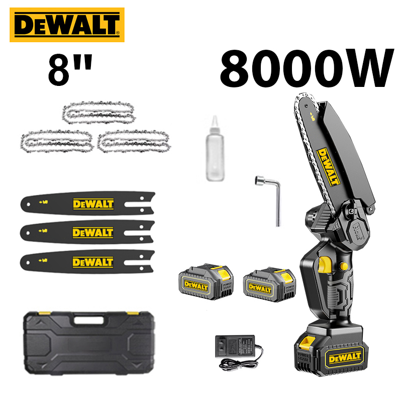 [Tamanho da motosserra: 8 polegadas] Motosserra de lítio DEWALT + bateria de lítio 96V * 2 + bônus